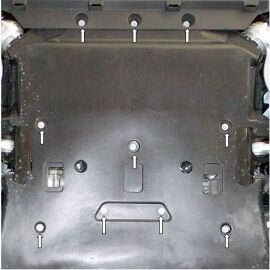 Kolchuga Защита двигателя на Jaguar F-Pace '16- (ZiPoFlex-оцинковка)