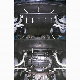 Kolchuga Защита двигателя и радиатора на Jaguar XJ6 III '03-08