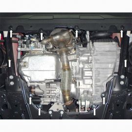 Kolchuga Защита двигателя и КПП на Jeep Renegade '14- (ZiPoFlex-оцинковка)
