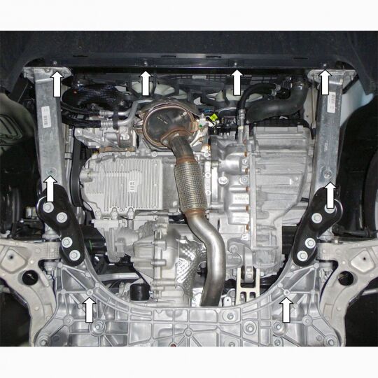 Kolchuga Защита двигателя, КПП и радиатора на Jeep Cherokee KL '13- Kolchuga Защита двигателя, КПП и радиатора на Jeep Cherokee KL '13-