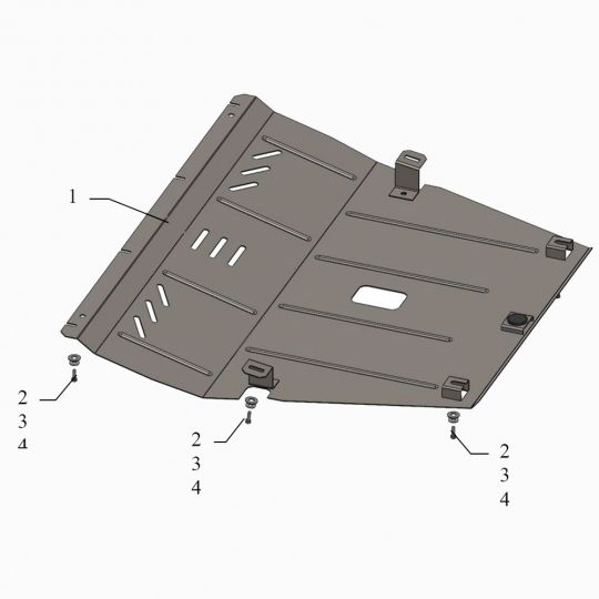 Kolchuga Защита двигателя, КПП и радиатора на Jeep Cherokee KL '13- Kolchuga Защита двигателя, КПП и радиатора на Jeep Cherokee KL '13-