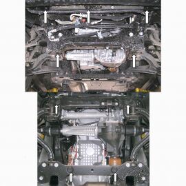 Kolchuga Защита двигателя, КПП, радиатора и редуктора на Jeep Grand Cherokee (SRT-8) WK '05-10