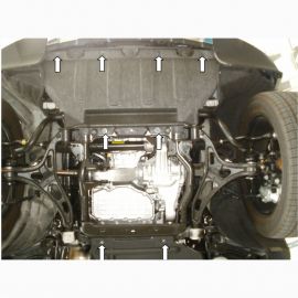 Kolchuga Защита двигателя, КПП, радиатора и редуктора на Jeep Grand Cherokee WK2 '10-