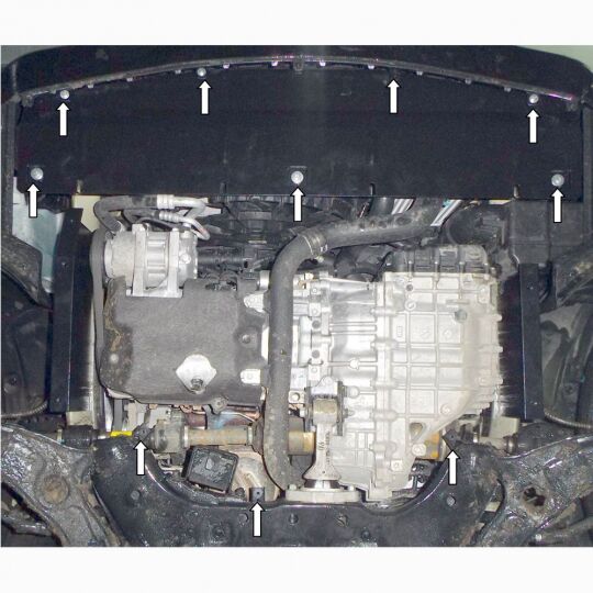 Kolchuga Защита двигателя, КПП и радиатора на Kia Carens IV '12-