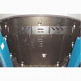 Kolchuga Защита двигателя, КПП и радиатора на Kia Rio III '11- (сборка Корея) (ZiPoFlex-оцинковка)
