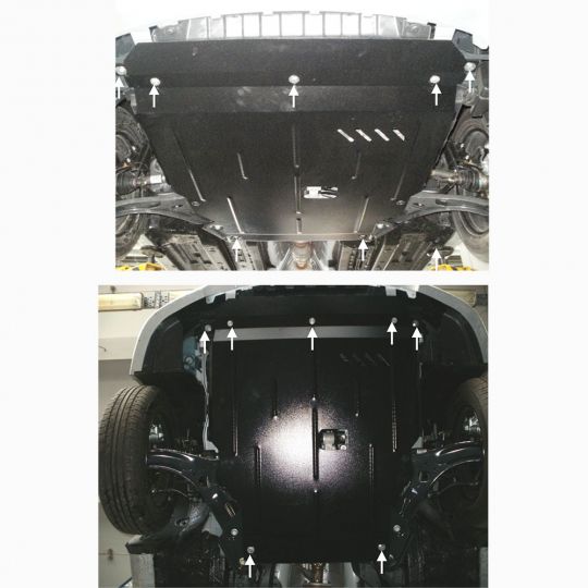 Kolchuga Защита двигателя, КПП и радиатора на Kia Rio III '11- (сборка Россия) Kolchuga Защита двигателя, КПП и радиатора на Kia Rio III '11- (сборка Россия)