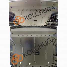 Kolchuga Защита двигателя, КПП и радиатора на Kia Rio IV '17- (сборка Корея) (ZiPoFlex-оцинковка)