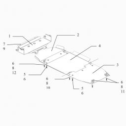 Kolchuga Защита двигателя, КПП и радиатора на Kia Sorento I '02-09 (Луцкая сборка)