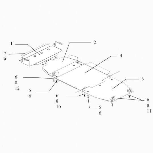 Kolchuga Защита двигателя, КПП и радиатора на Kia Sorento I '02-09 (Луцкая сборка)