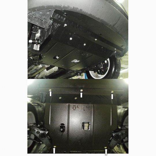 Kolchuga Защита двигателя, КПП и радиатора на Kia Sorento II '12-14 ZiPoFlex®