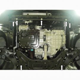 Kolchuga Защита двигателя, КПП и радиатора на Kia Sorento II '12-14 ZiPoFlex®