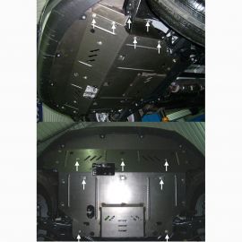 Kolchuga Защита двигателя, КПП и радиатора на Kia Sportage III '10-15 ZiPoFlex®