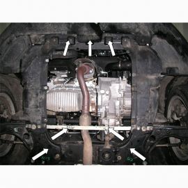 Kolchuga Защита двигателя, КПП и радиатора на Lancia Delta III '08- (ZiPoFlex-оцинковка)