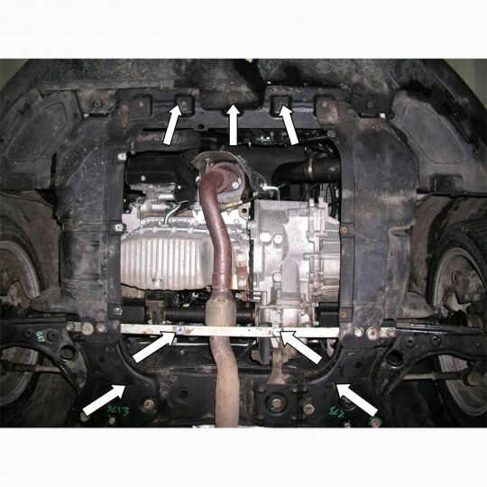 Kolchuga Защита двигателя, КПП и радиатора на Lancia Delta III '08- Kolchuga Защита двигателя, КПП и радиатора на Lancia Delta III '08-