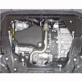 Kolchuga Защита двигателя и КПП на Land Rover Discovery Sport '15- (ZiPoFlex-оцинковка)