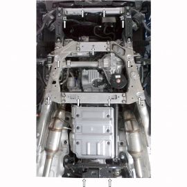 Kolchuga Защита двигателя и КПП на Range Rover Sport II '13- (ZiPoFlex-оцинковка)