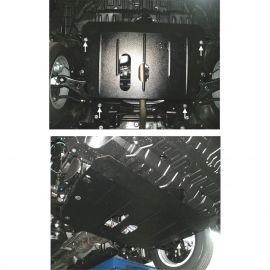 Kolchuga Защита двигателя и КПП на Lexus ES V (300) '06-12 (V-3,0) (ZiPoFlex-оцинковка)