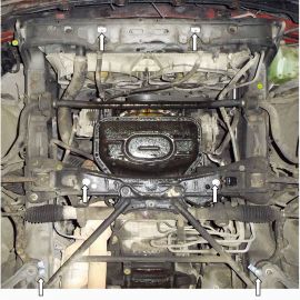 Kolchuga Защита двигателя, КПП и радиатора на Lexus GS II (300) '97-05