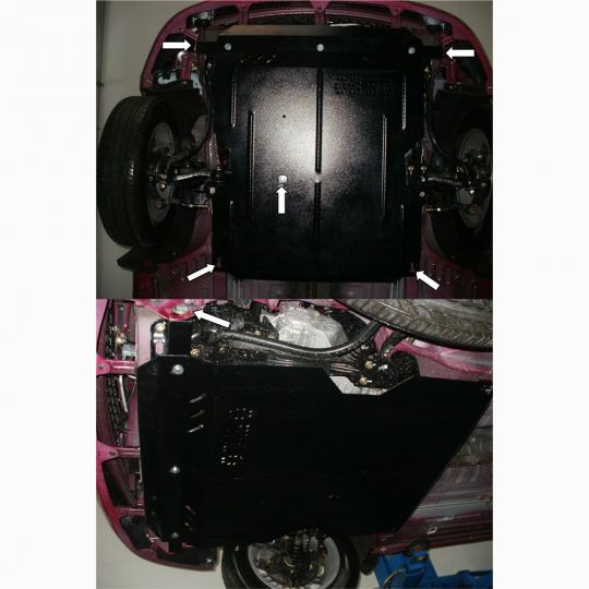 Kolchuga Защита двигателя, КПП и радиатора на Lifan 320 '08- Kolchuga Защита двигателя, КПП и радиатора на Lifan 320 '08-