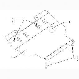 Kolchuga Защита двигателя, КПП и радиатора на Lifan 520 '08-