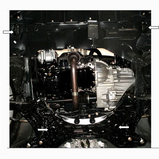 Kolchuga Защита двигателя, КПП и радиатора на Lifan 620 '07- Kolchuga Защита двигателя, КПП и радиатора на Lifan 620 '07-