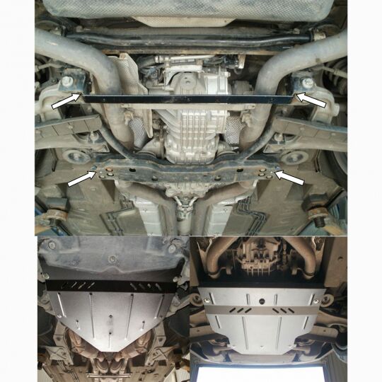 Kolchuga Защита двигателя, КПП и редуктора на Maserati Quattroporte V '08-13 Kolchuga Защита двигателя, КПП и редуктора на Maserati Quattroporte V '08-13