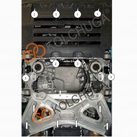 Kolchuga Защита двигателя и радиатора на Maserati Quattroporte VI '13-