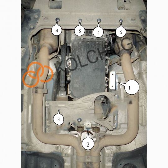 Kolchuga Защита КПП на Maserati Levante '16-
