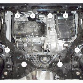 Kolchuga Защита двигателя и КПП на Mazda 2 (DJ) '14-