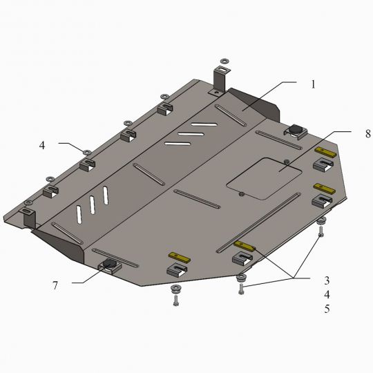 Kolchuga Защита двигателя, КПП и радиатора на Mazda 3 III (BM/BN) '13-19 (ZiPoFlex-оцинковка) Kolchuga Защита двигателя, КПП и радиатора на Mazda 3 III (BM/BN) '13-19 (ZiPoFlex-оцинковка)