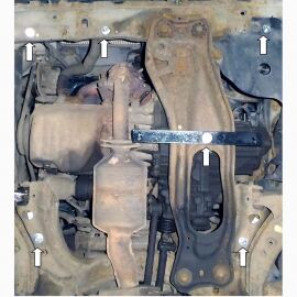 Kolchuga Защита двигателя, КПП и радиатора на Mazda 323 (BH/BA) '94-00 (МКПП)
