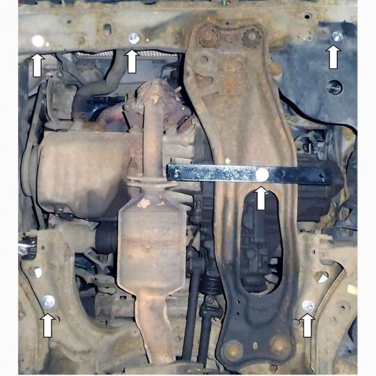 Kolchuga Защита двигателя, КПП и радиатора на Mazda 323 (BH/BA) '94-00 (МКПП) Kolchuga Защита двигателя, КПП и радиатора на Mazda 323 (BH/BA) '94-00 (МКПП)