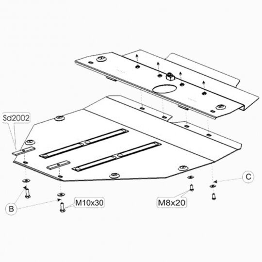 Kolchuga Защита двигателя, КПП и радиатора на Mazda 6 I (GG) '02-08 Kolchuga Защита двигателя, КПП и радиатора на Mazda 6 I (GG) '02-08