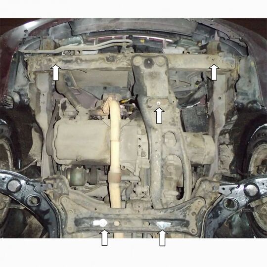 Kolchuga Защита двигателя, КПП и радиатора на Mazda 626 (GE/CG) '91-97 (2,0i)