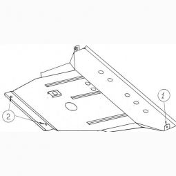 Kolchuga Защита двигателя, КПП и радиатора на Mazda 626 (GE/CG) '91-97 (2,5D)