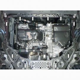 Kolchuga Защита двигателя, КПП и радиатора на Mazda CX-5 I (KE) '12-17 (ZiPoFlex-оцинковка)