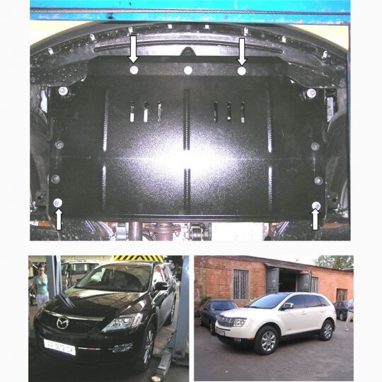 Kolchuga Защита двигателя, КПП и радиатора на Mazda CX-9 I '07-16 (ZiPoFlex-оцинковка) Kolchuga Защита двигателя, КПП и радиатора на Mazda CX-9 I '07-16 (ZiPoFlex-оцинковка)