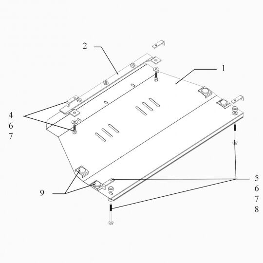 Kolchuga Защита двигателя, КПП и радиатора на Mazda CX-9 I '07-16 (ZiPoFlex-оцинковка) Kolchuga Защита двигателя, КПП и радиатора на Mazda CX-9 I '07-16 (ZiPoFlex-оцинковка)