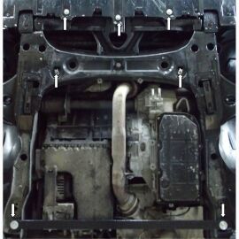 Kolchuga Защита двигателя и КПП на Mercedes-Benz A-Class W169 '04-12 (ZiPoFlex-оцинковка)