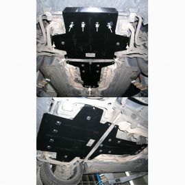 Kolchuga Защита двигателя и КПП на Mercedes-Benz E-Class W211 '02-09 (ZiPoFlex-оцинковка)