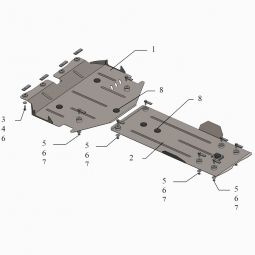 Kolchuga Защита двигателя и КПП на Mercedes-Benz E-Class W212 '09-
