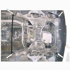 Kolchuga Защита двигателя и КПП на Mercedes-Benz Viano W639 '03-14 (ZiPoFlex-оцинковка)
