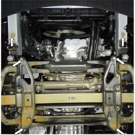 Kolchuga Защита двигателя, КПП и радиатора на Mercedes-Benz Sprinter W906 '06-12