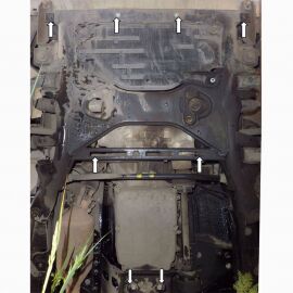 Kolchuga Защита двигателя, КПП и радиатора на Mercedes-Benz Viano W639 '05-10 (ZiPoFlex-оцинковка)