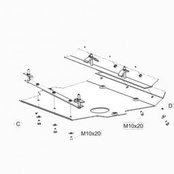 Kolchuga Защита двигателя, КПП и радиатора на Mercedes-Benz Vito I W638 '96-03