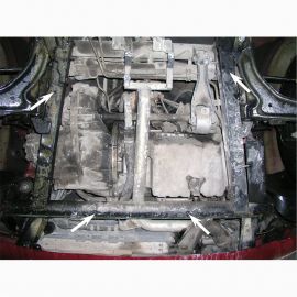 Kolchuga Защита двигателя, КПП и радиатора на Mercedes-Benz Vito I W638 '96-03 (МКПП) (ZiPoFlex-оцинковка)