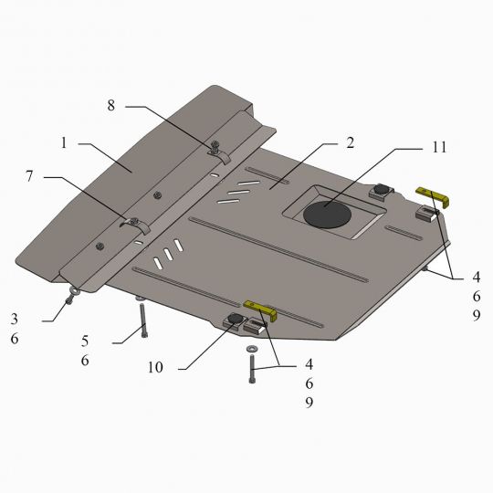 Kolchuga Защита двигателя, КПП и радиатора на Mercedes-Benz Vito I W638 '96-03 (МКПП) Kolchuga Защита двигателя, КПП и радиатора на Mercedes-Benz Vito I W638 '96-03 (МКПП)