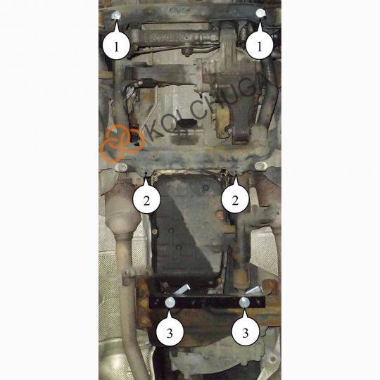 Kolchuga Защита двигателя, КПП и РКПП на Mercedes-Benz R500 W251 '06-14 Kolchuga Защита двигателя, КПП и РКПП на Mercedes-Benz R500 W251 '06-14