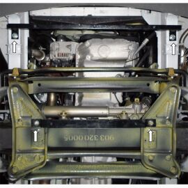 Kolchuga Защита двигателя и радиатора на Mercedes-Benz Sprinter W906 '15-18