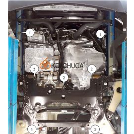 Kolchuga Защита двигателя и радиатора на Mercedes-Benz Sprinter W910 '18-